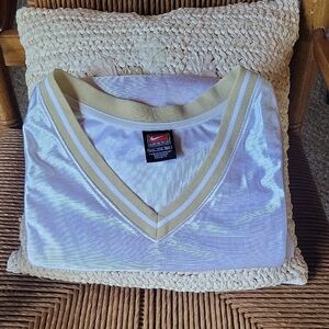 Nike team basketball jersey, white/gold, size XXL
